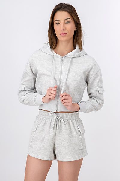 Sudadera Cropped Con Bolsa Cargo sold by Shasa product image thumbnail 2