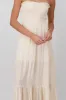 Vestido maxi lino strapless sold by Shasa