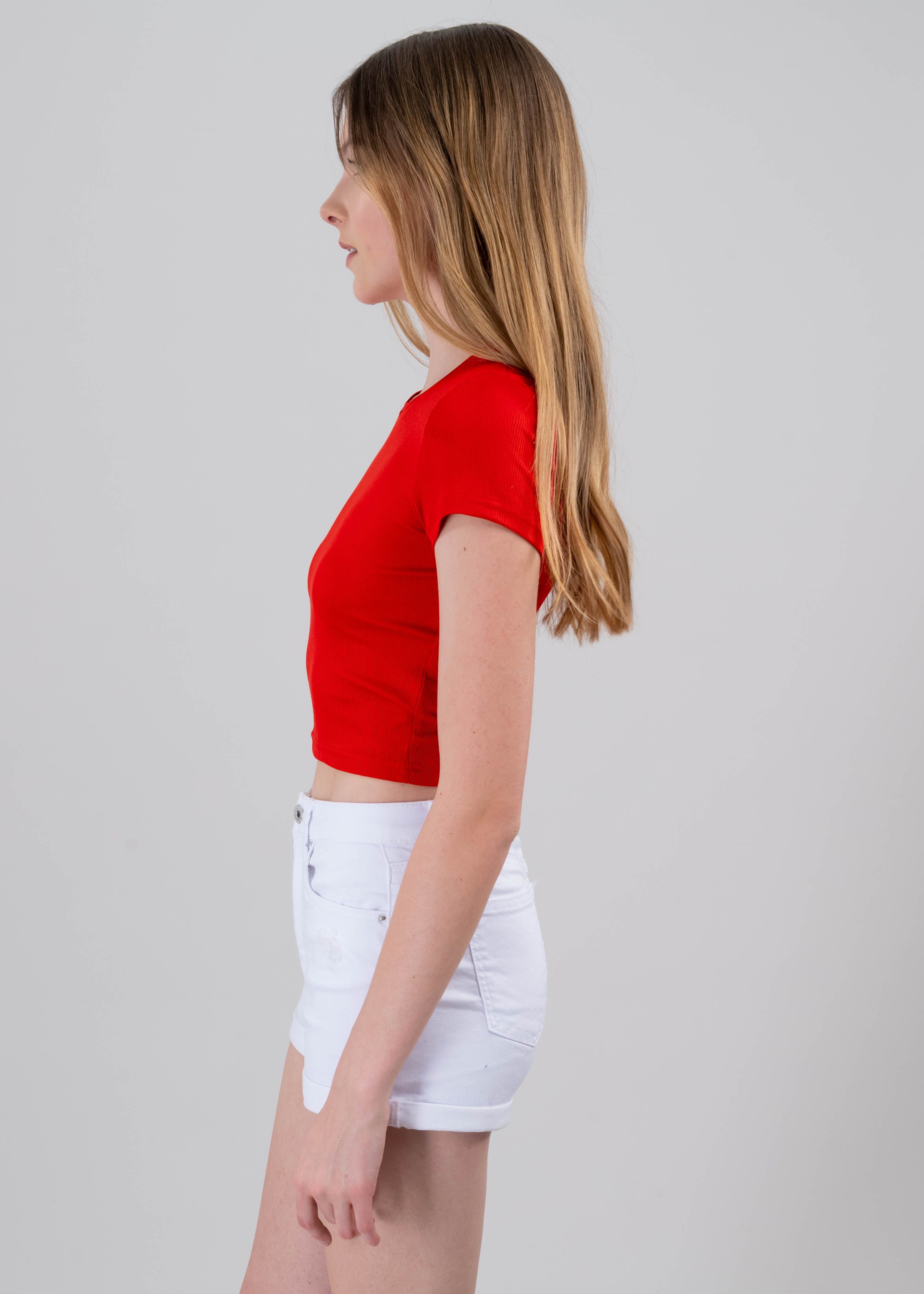 Top manga corta acanalado sold by Shasa product image thumbnail 3