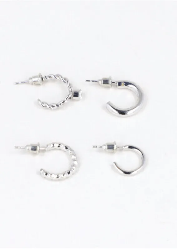 Set 4 Arracadas Mix sold by Shasa