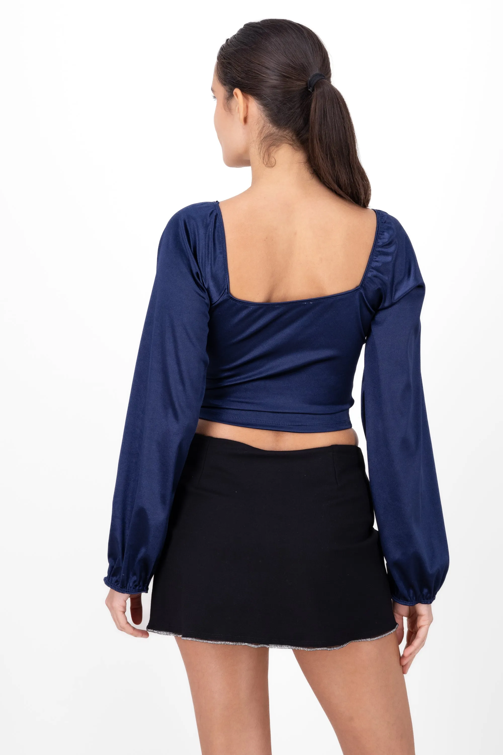 Blusa satín manga larga sold by Shasa product image thumbnail 4