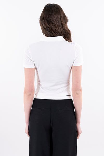 Top crop bordado cuello polo sold by Shasa product image thumbnail 4