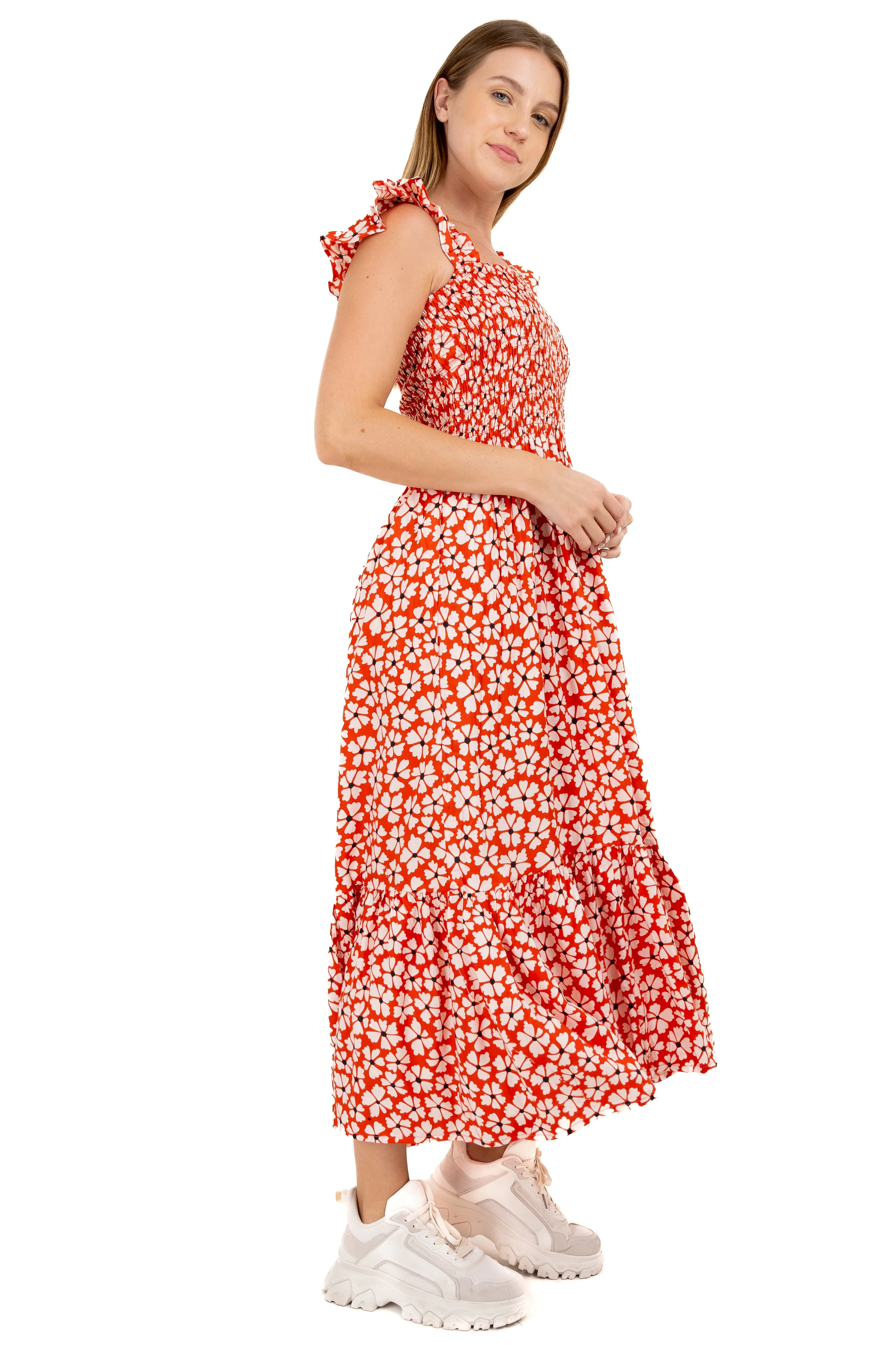 Vestido maxi smock floral sold by Shasa product image thumbnail 3