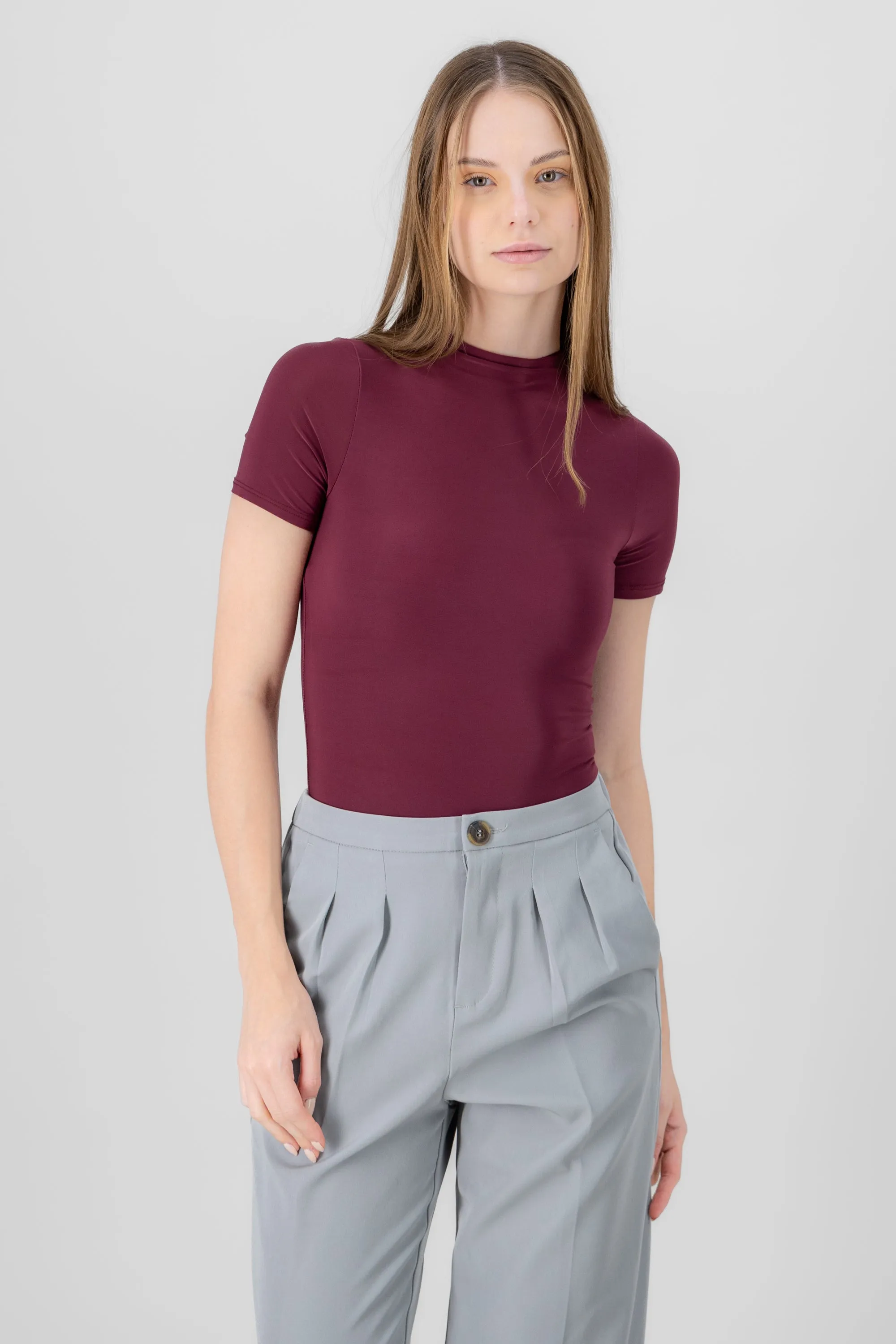 Body doble tela escote alto manga corta sold by Shasa product image thumbnail 2