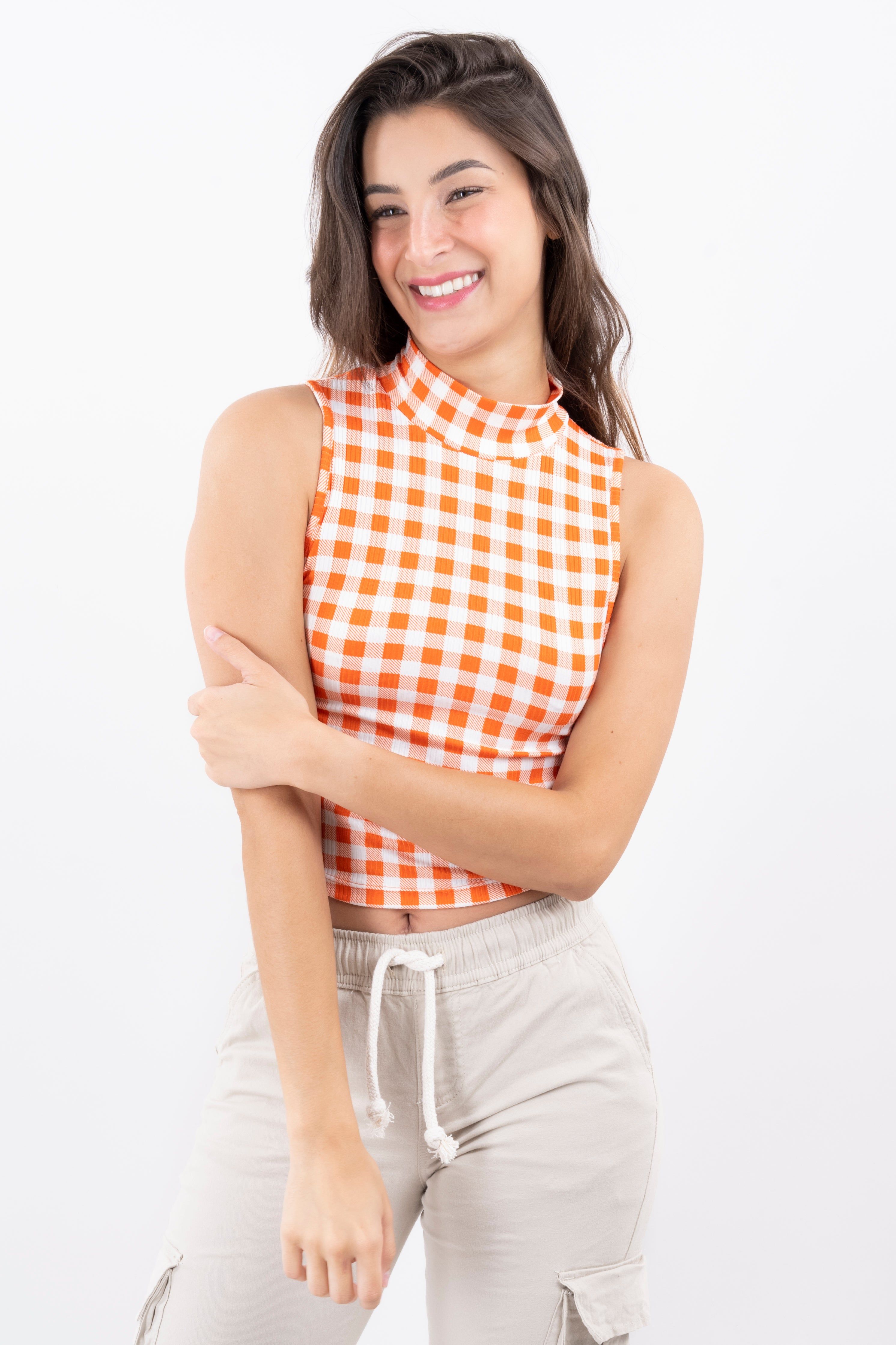 Top cuello alto cuadros sold by Shasa