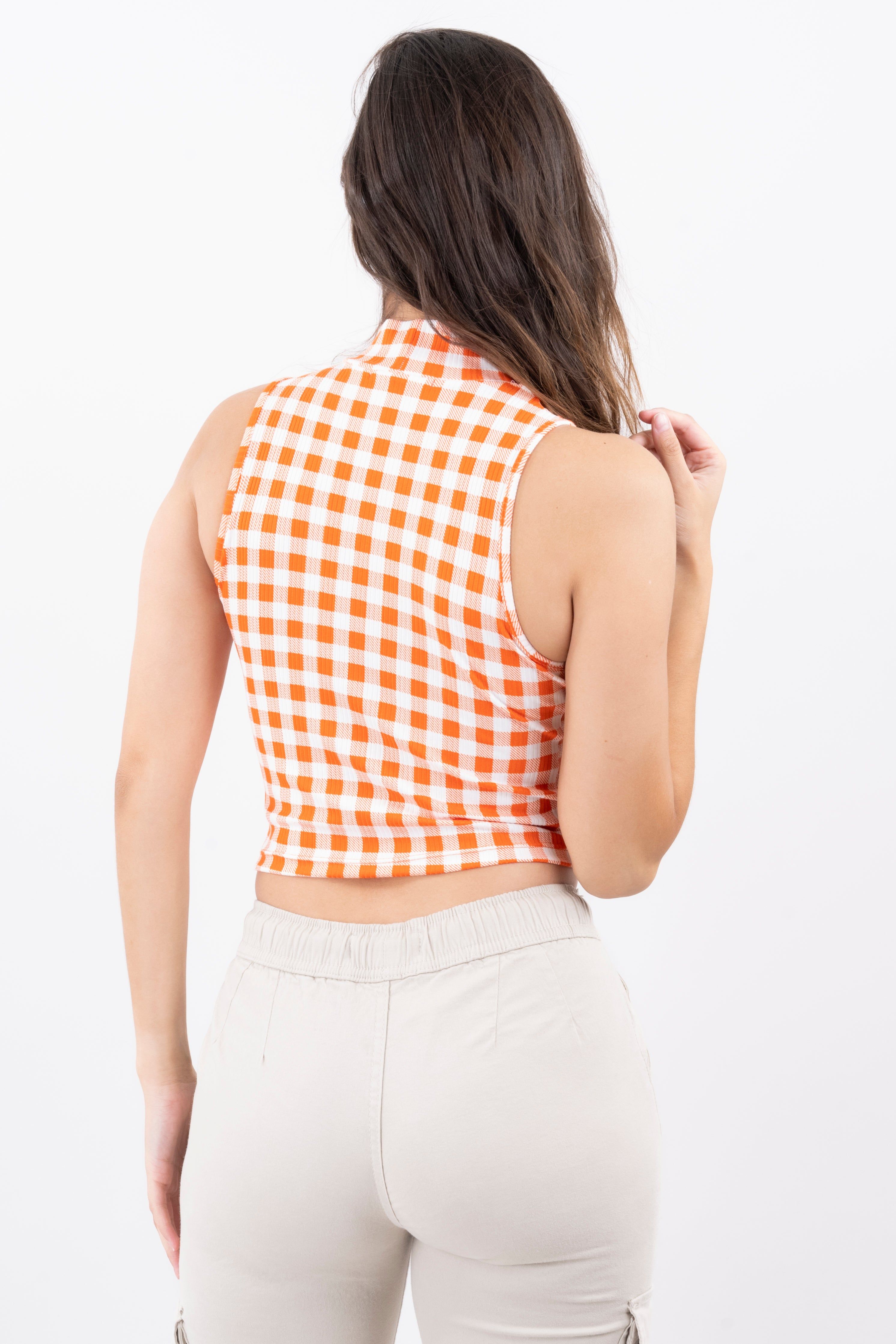 Top cuello alto cuadros sold by Shasa product image thumbnail 4