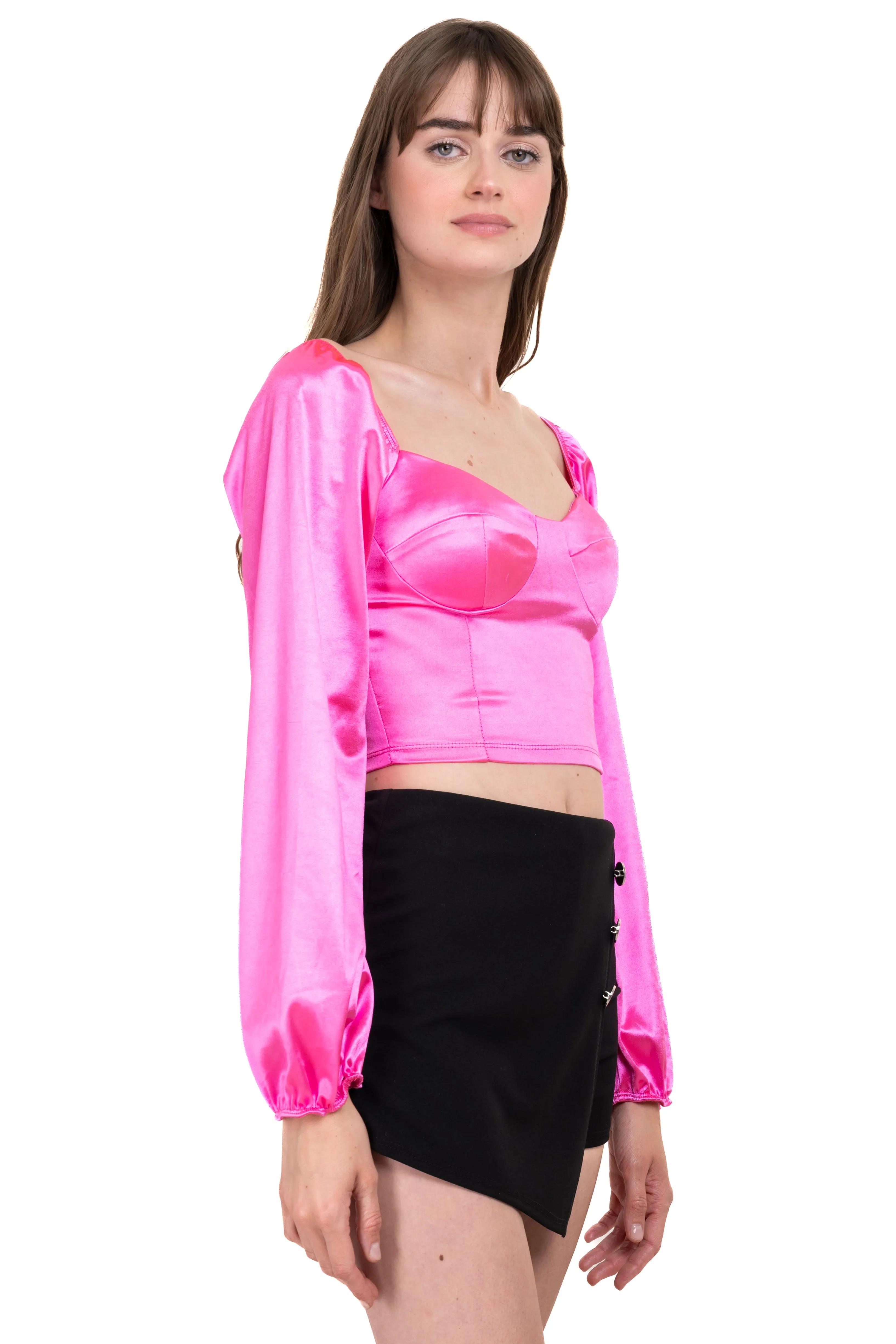 Blusa satín manga larga sold by Shasa product image thumbnail 3