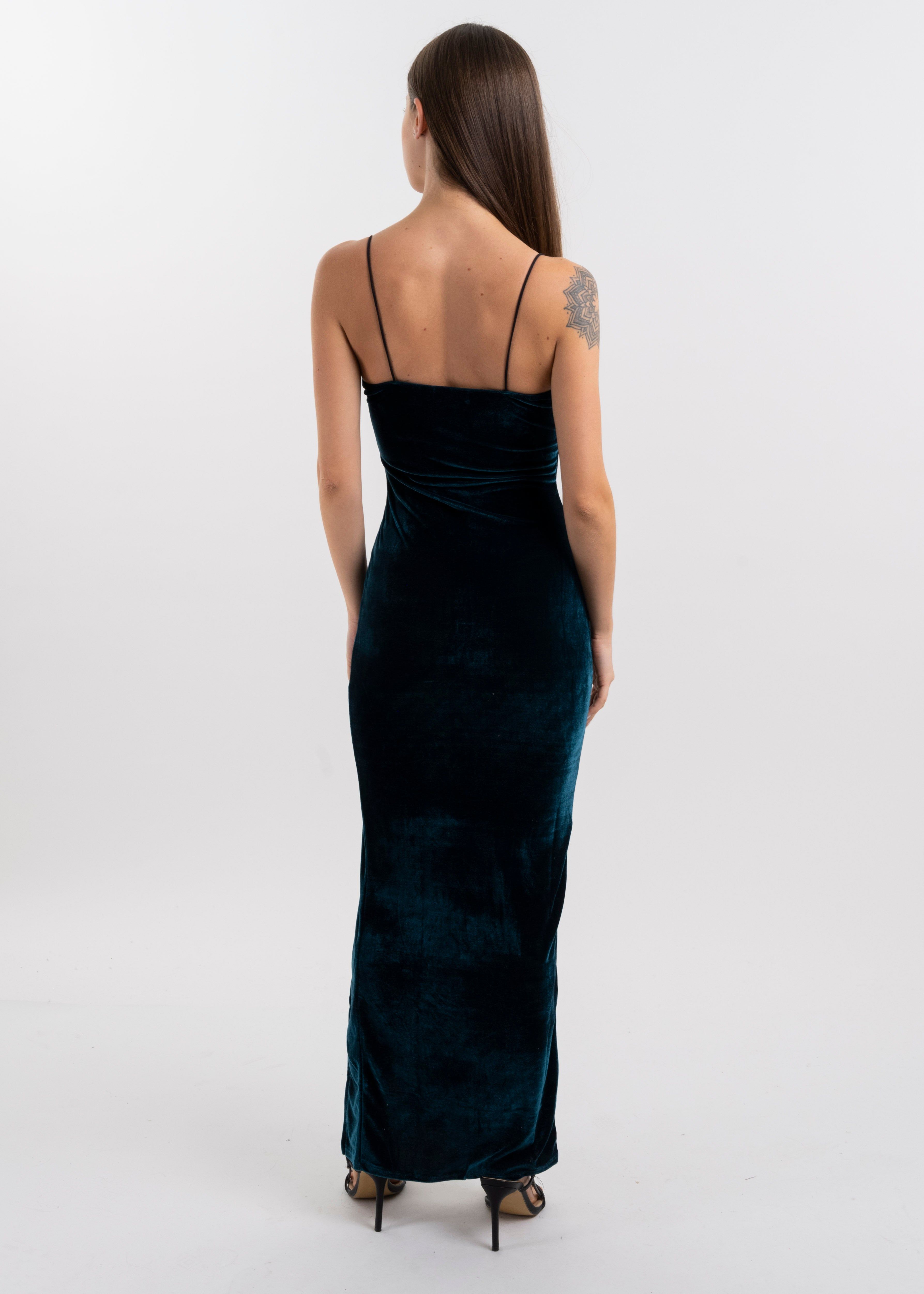 Vestido Maxi Velvet Abertura sold by Shasa product image thumbnail 4