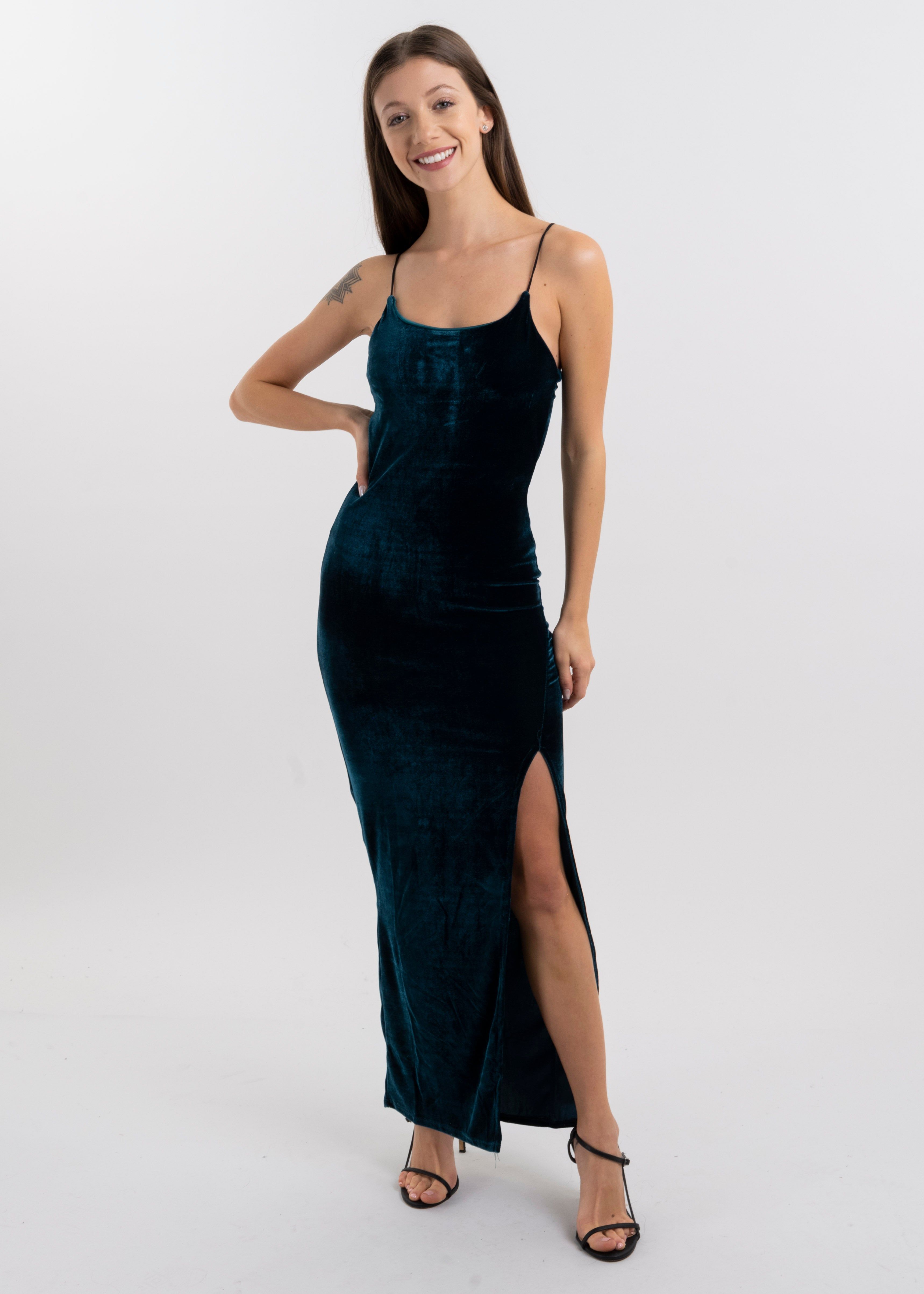 Vestido Maxi Velvet Abertura sold by Shasa product image thumbnail 2