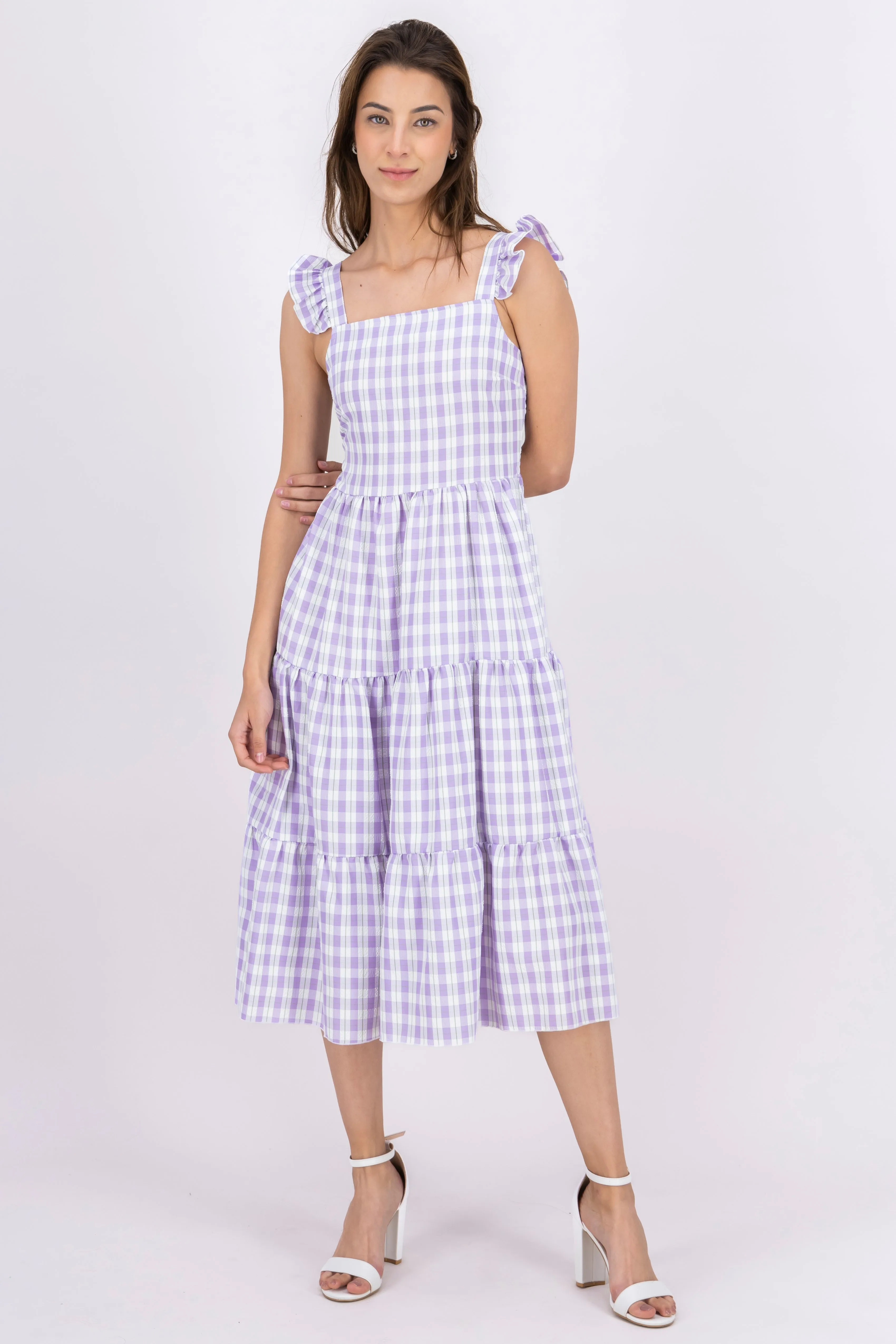 Vestido midi tirantes olanes sold by Shasa