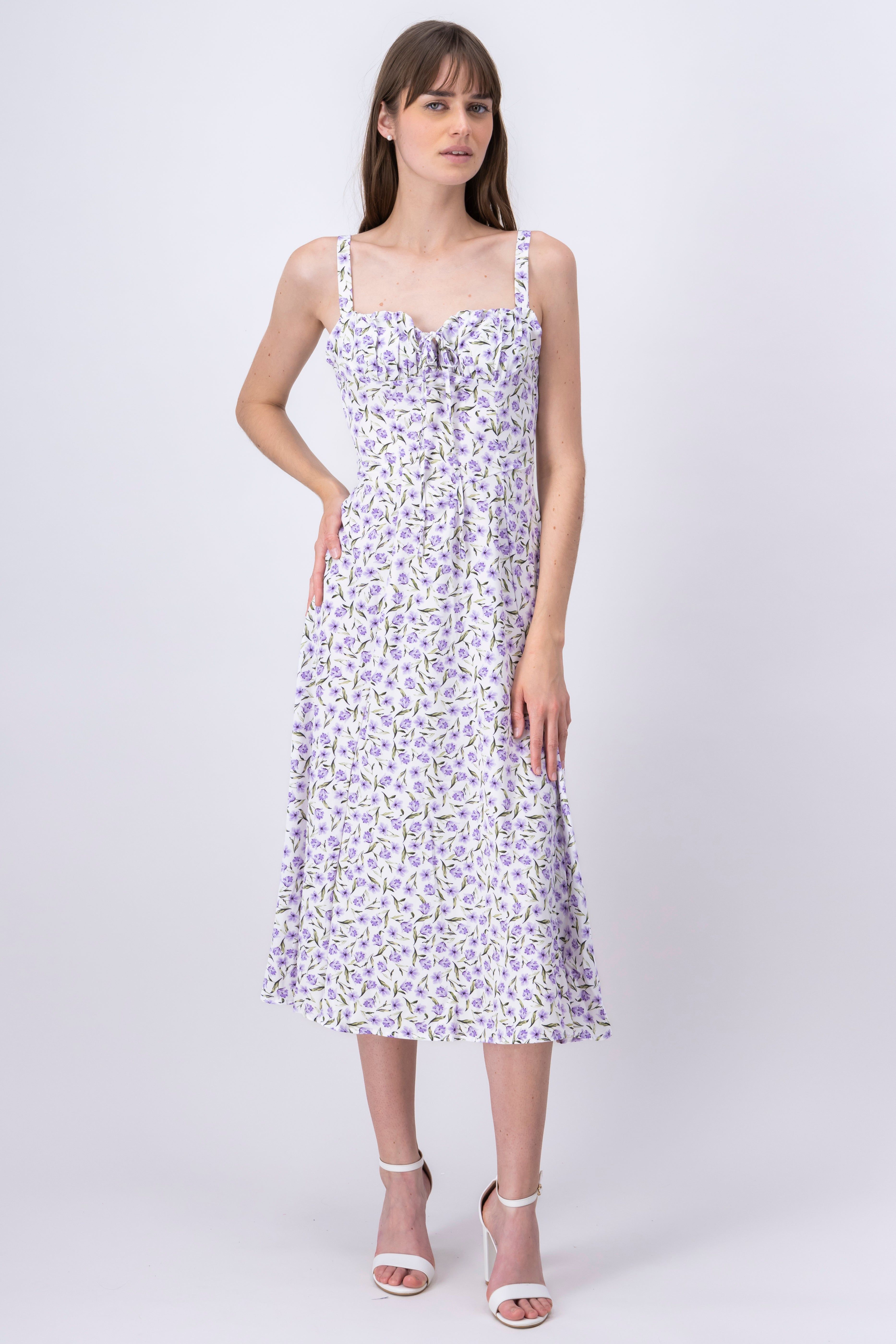 Vestido maxi tirantes flores sold by Shasa