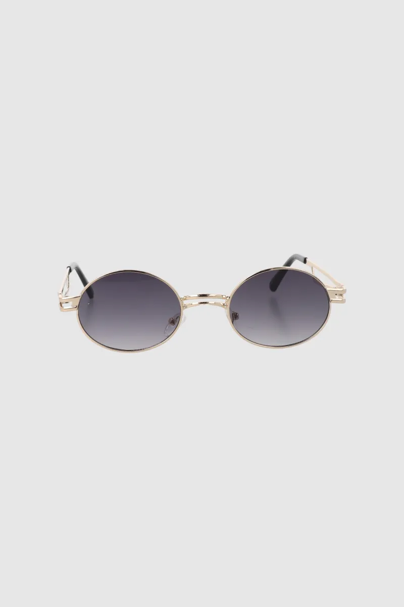 Lentes circulo pequeno metal Parallel