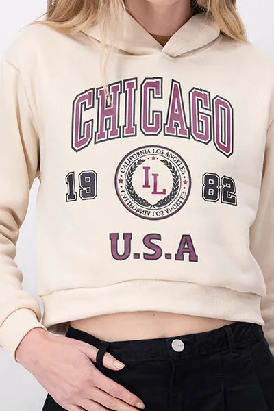Sudadera Crop Estampado Chicago sold by Shasa product image thumbnail 5