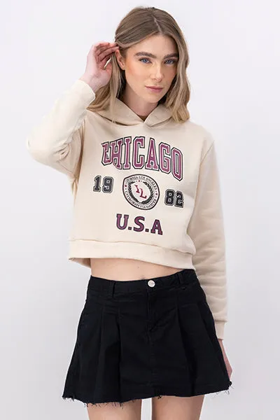 Sudadera Crop Estampado Chicago sold by Shasa product image thumbnail 2