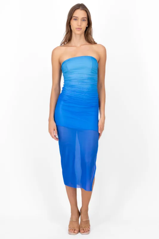 Vestido midi mesh degradado sold by Shasa