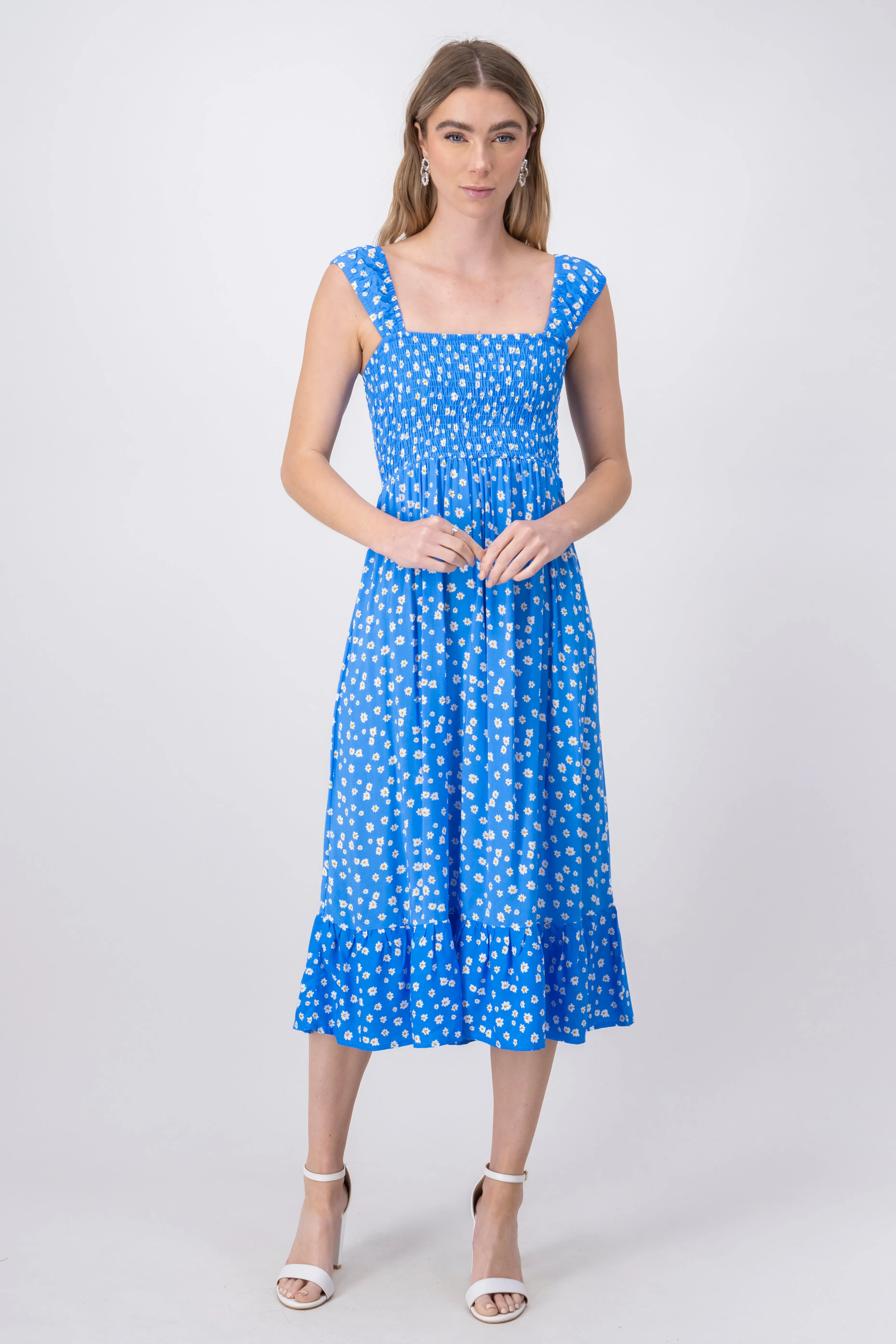 Vestido Midi Flores Smock sold by Shasa product image thumbnail 2