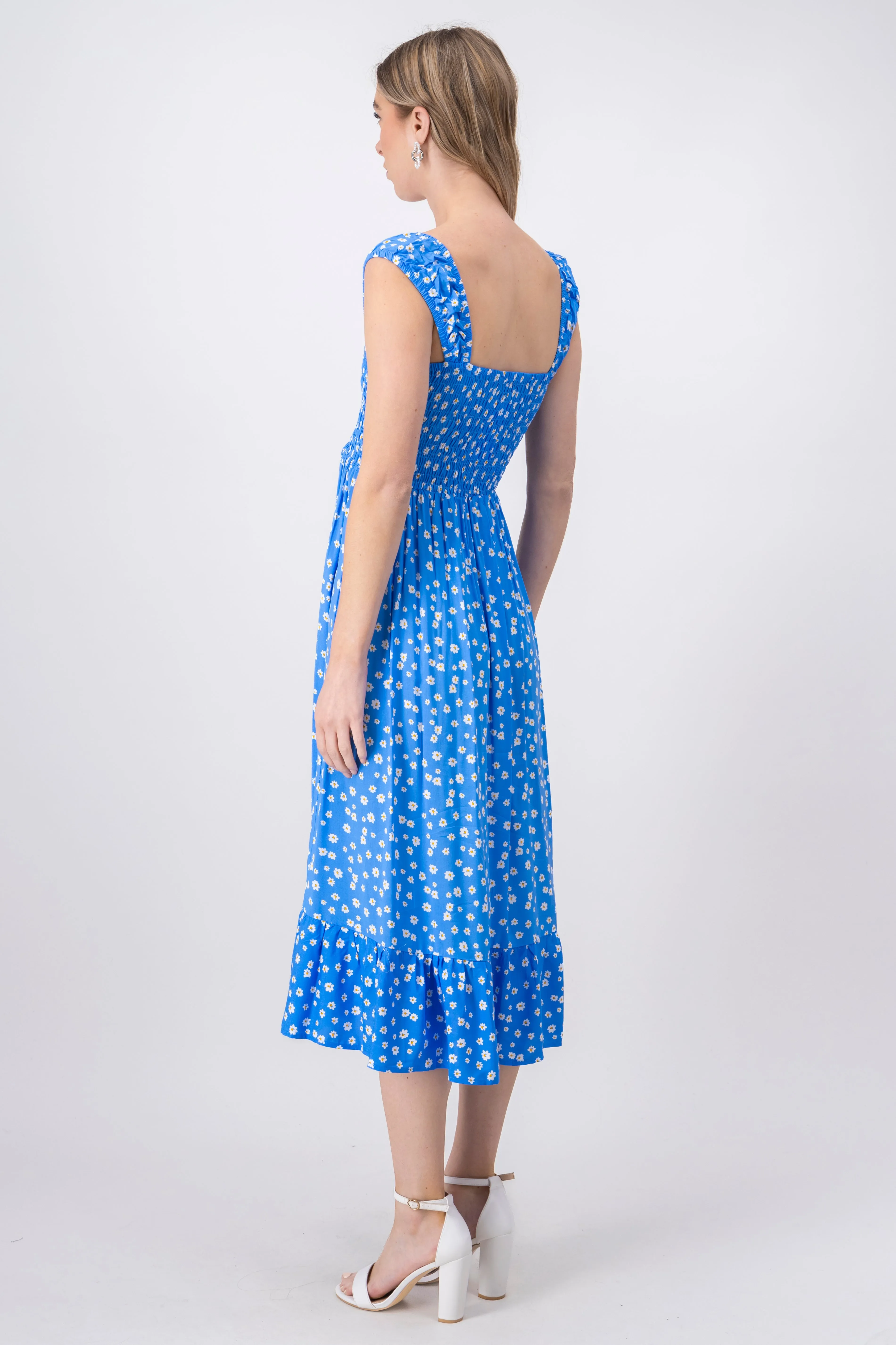 Vestido Midi Flores Smock sold by Shasa product image thumbnail 4