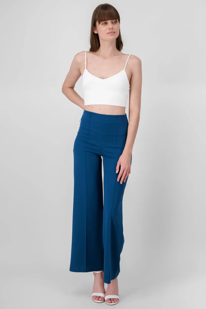 Pantalón Wide Leg Cintura Alta Costuras sold by Shasa