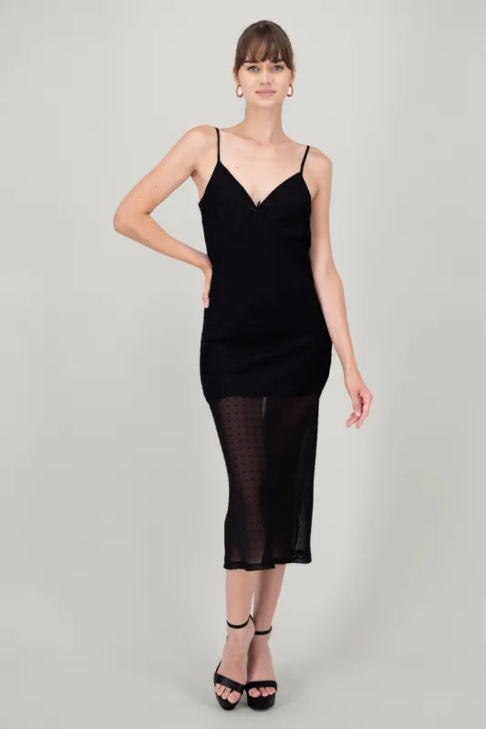 Vestido maxi transparencia sold by Shasa