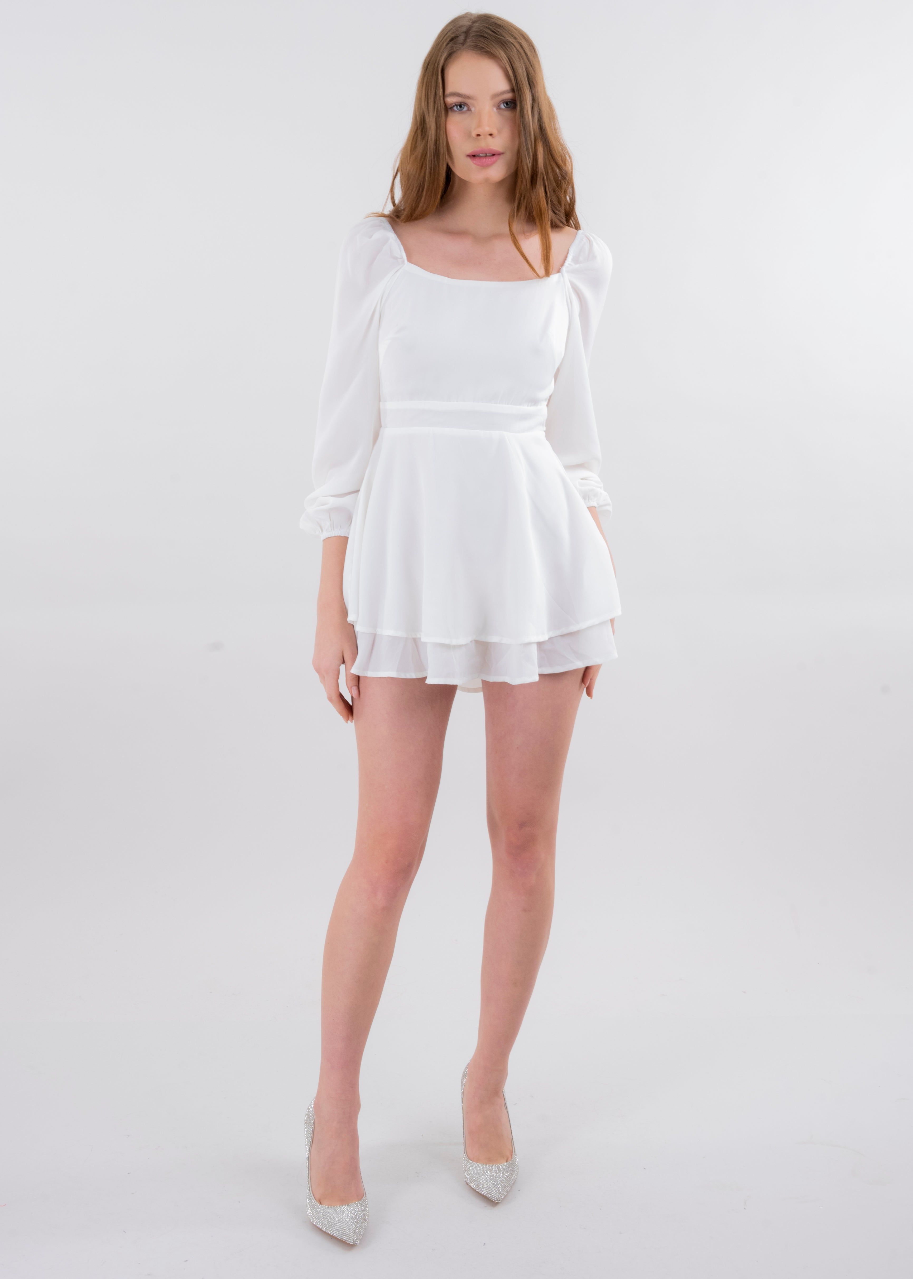 Vestido olanes manga larga sold by Shasa