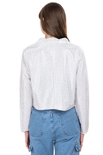 Saco brillos cropped sold by Shasa product image thumbnail 4