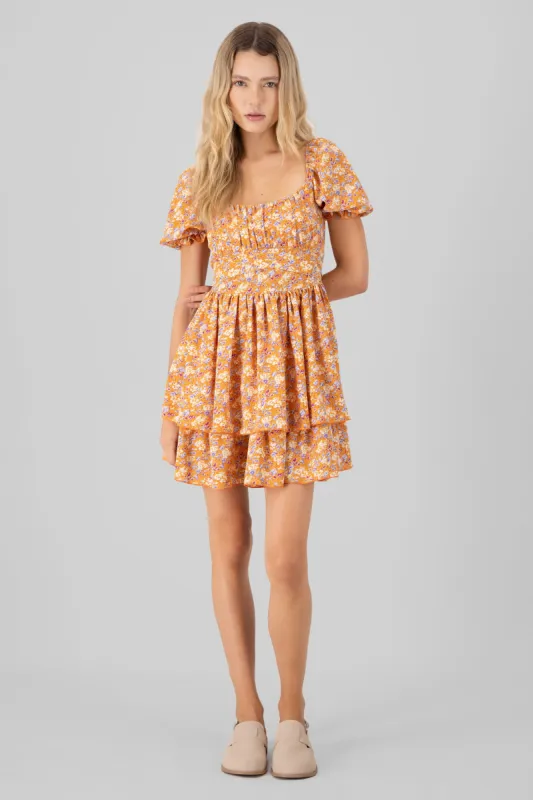 Vestido mini flores detalle olanes sold by Shasa