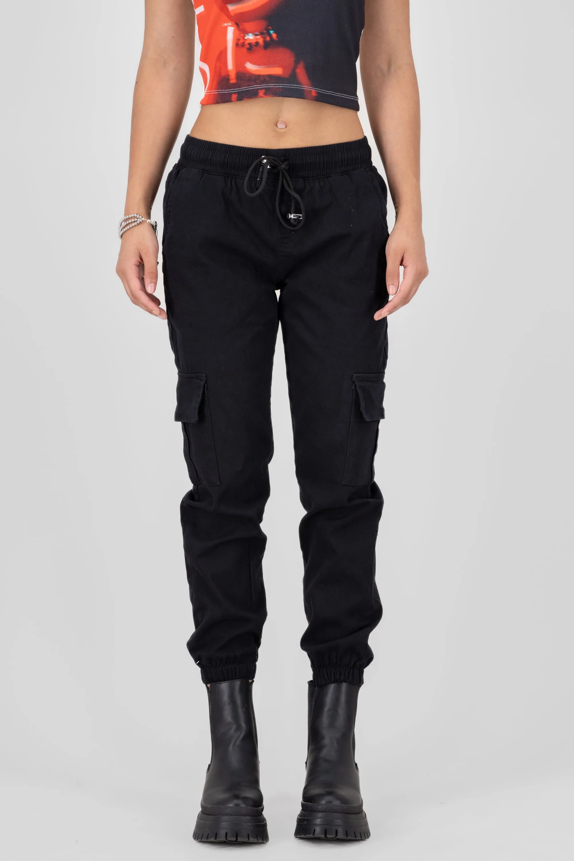 Jeans cargo con resorte y jareta sold by Shasa product image thumbnail 2