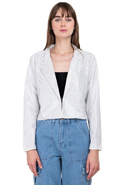 Saco brillos cropped sold by Shasa product image thumbnail 2