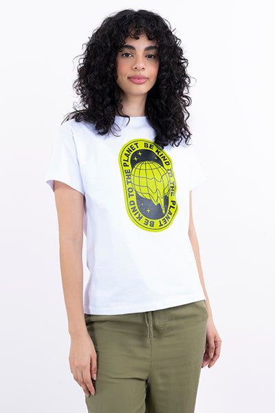 Playera estampado Be kind to the planet sold by Shasa product image thumbnail 2