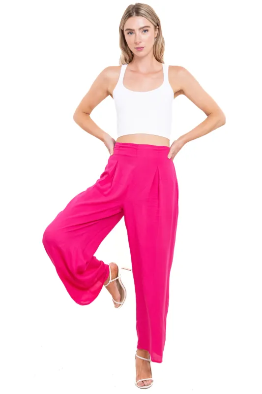 Pantalón culotte cintura alta pinzas sold by Shasa