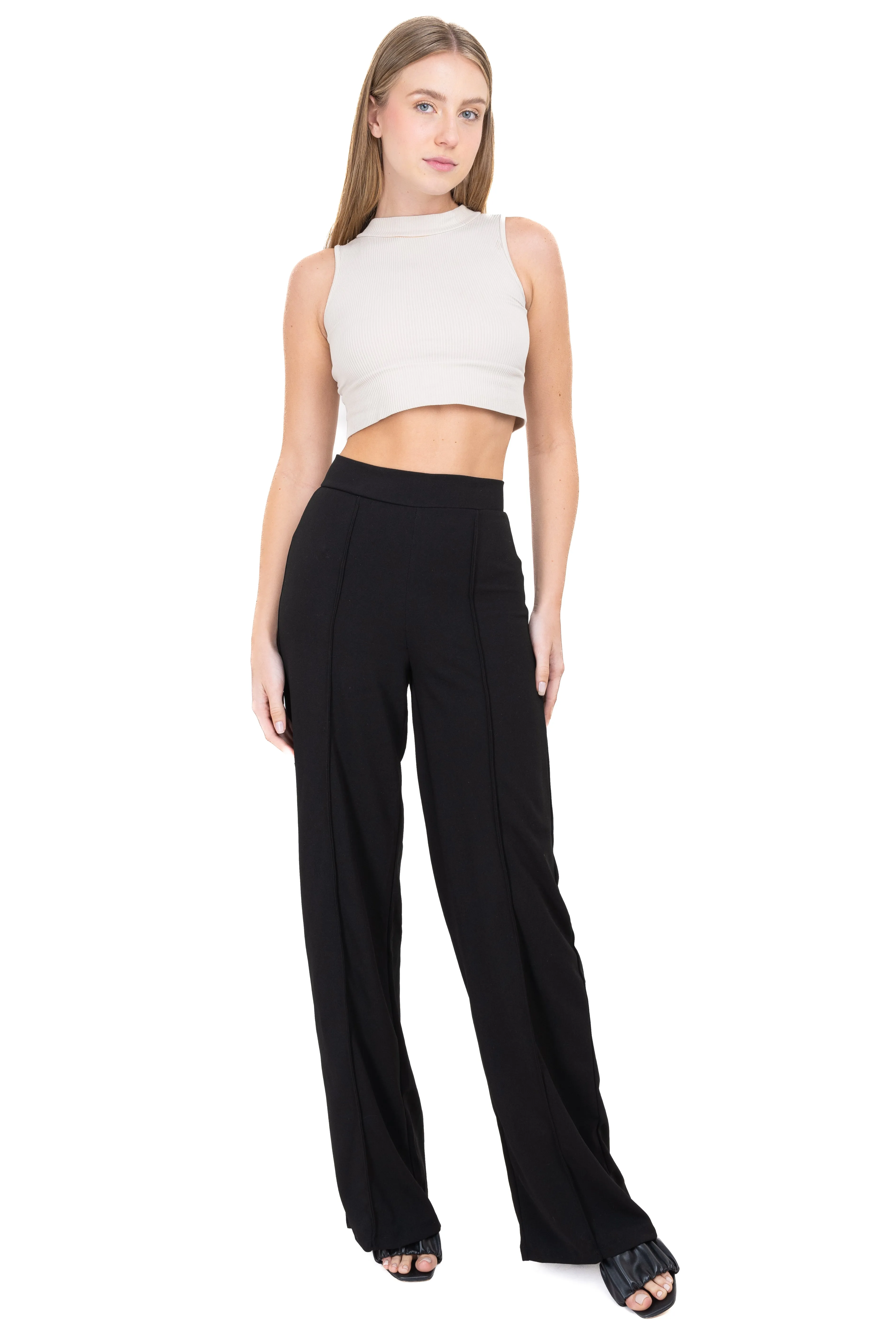 Pantalón recto costura cierre sold by Shasa product image thumbnail 2