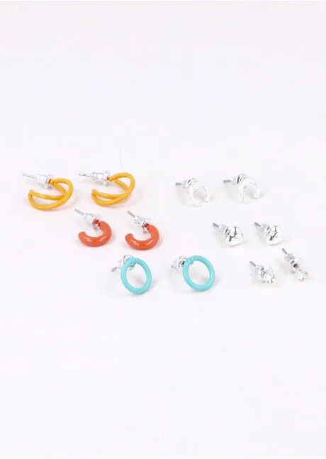 6 Pr Aretes Color sold by Shasa product image thumbnail 2