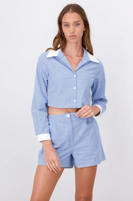 Camisa Crop Contraste sold by Shasa