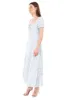 Vestido maxi manga corta flores sold by Shasa