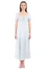 Vestido maxi manga corta flores sold by Shasa