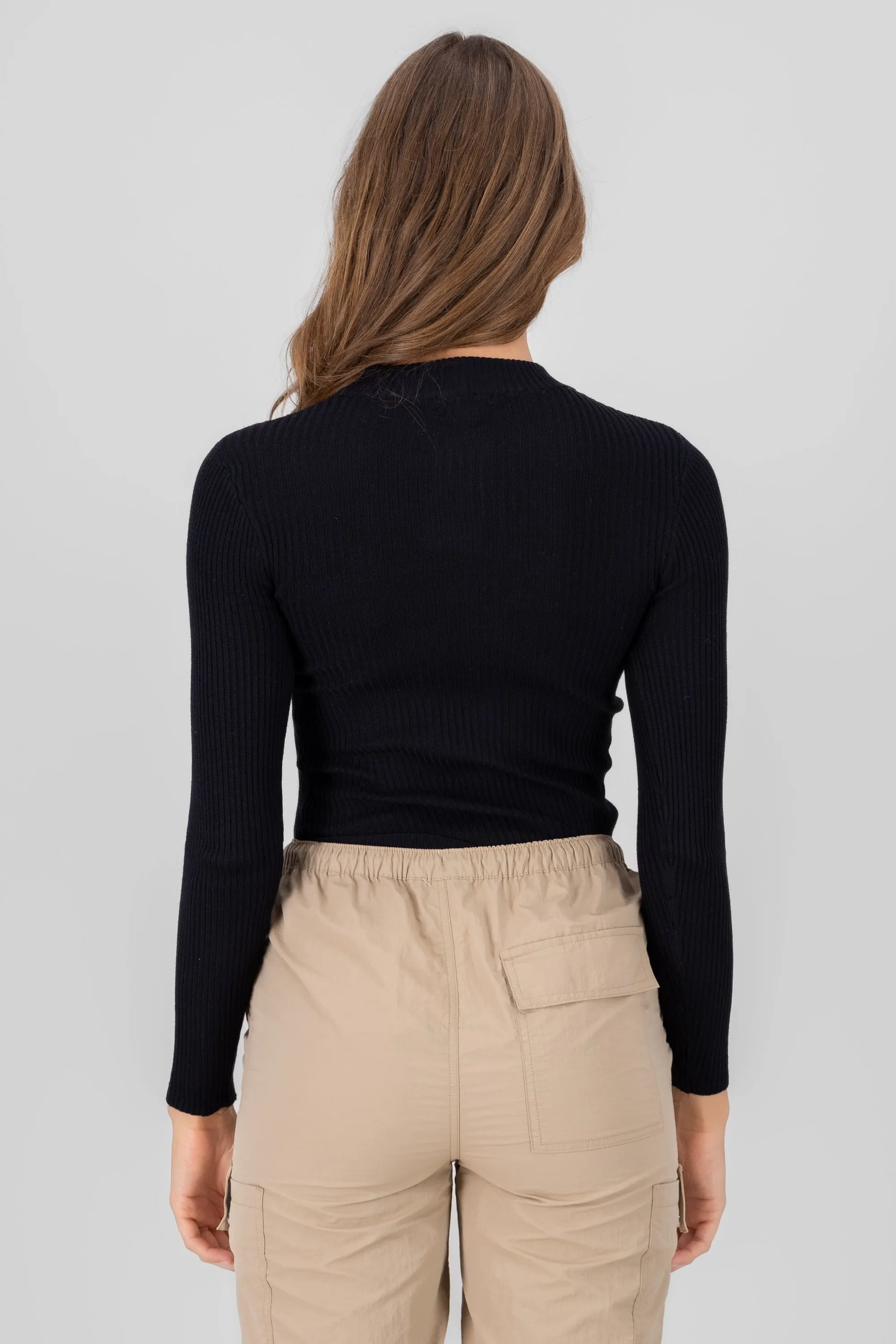 Top manga larga tejido rib sold by Shasa product image thumbnail 4