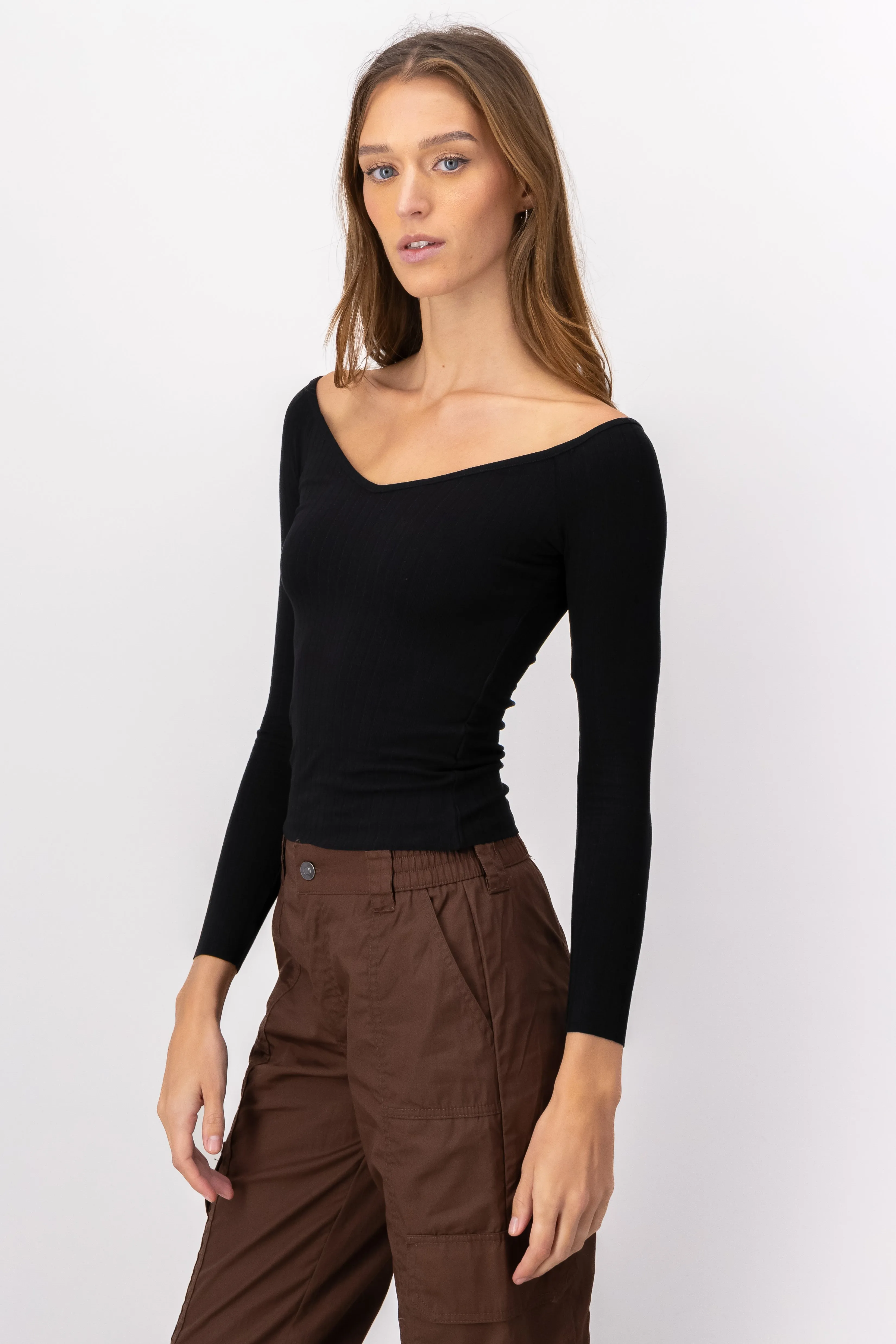 Top Manga Larga Cuello V sold by Shasa product image thumbnail 2