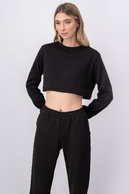 Sudadera crop corte boxy sold by Shasa