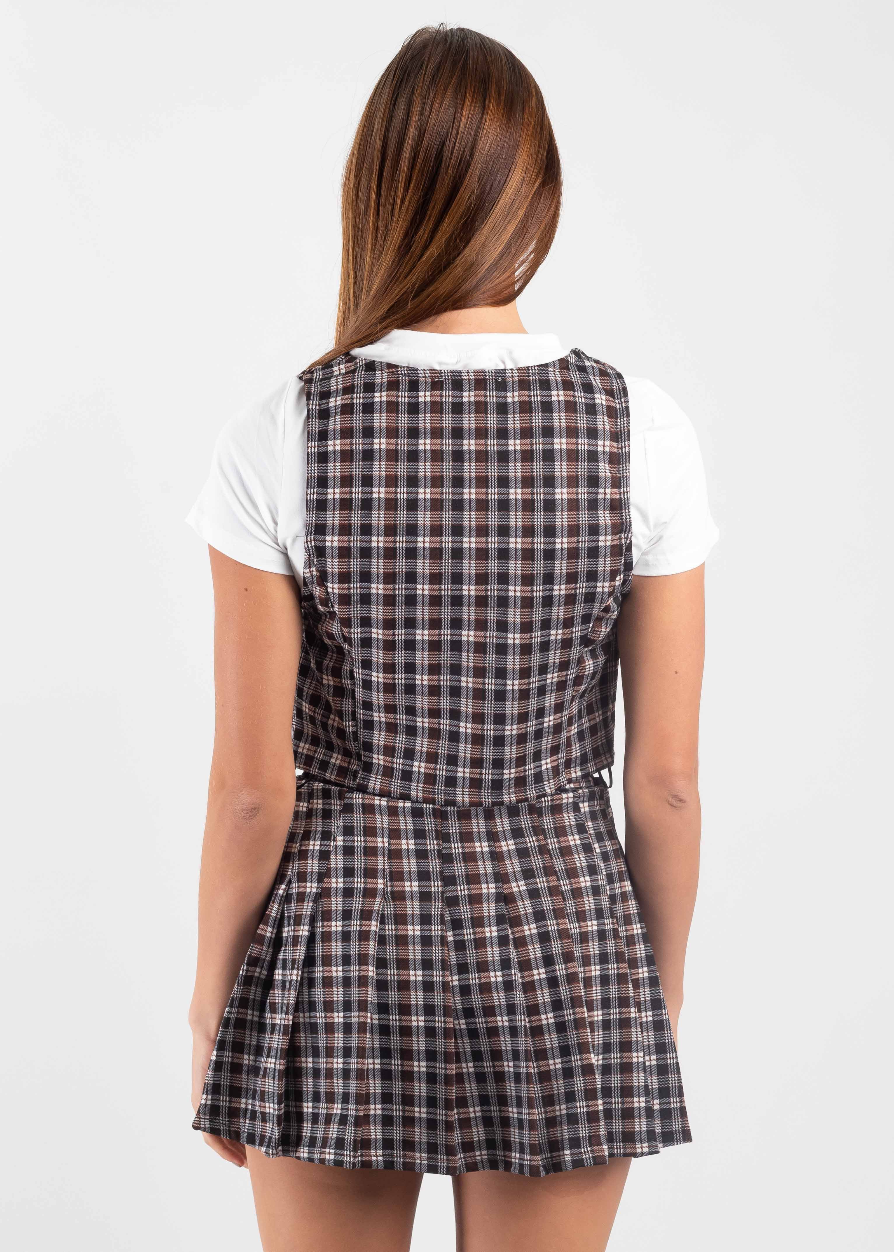 Top chaleco botones cuadros sold by Shasa product image thumbnail 4