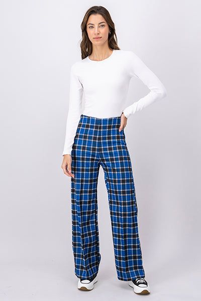 Pantalón wide leg cuadros sold by Shasa product image thumbnail 2