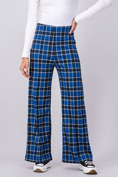 Pantalón wide leg cuadros sold by Shasa