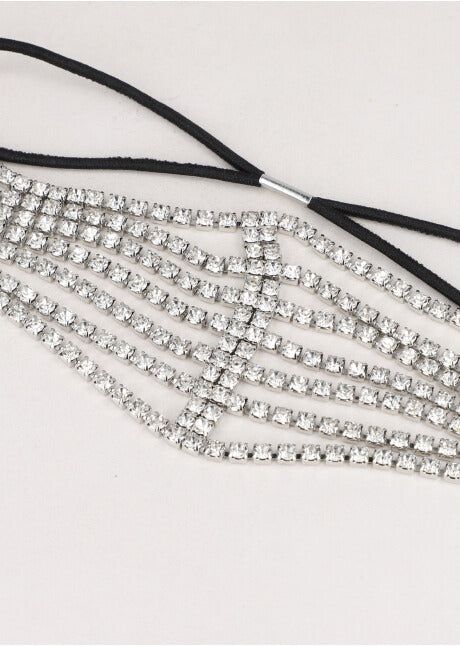 Diadema elástica multilíneas brillos sold by Shasa product image thumbnail 2