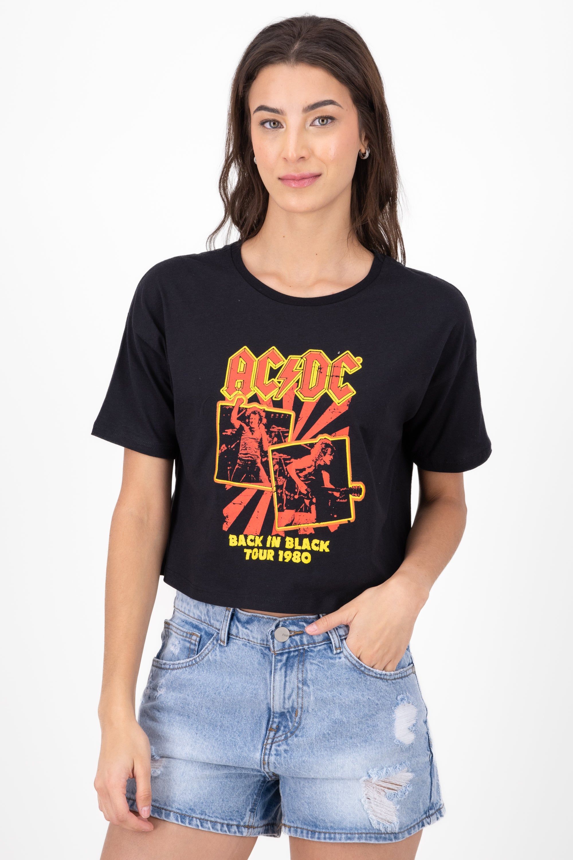 Crop Boxy Acdc Manga Corta sold by Shasa product image thumbnail 2