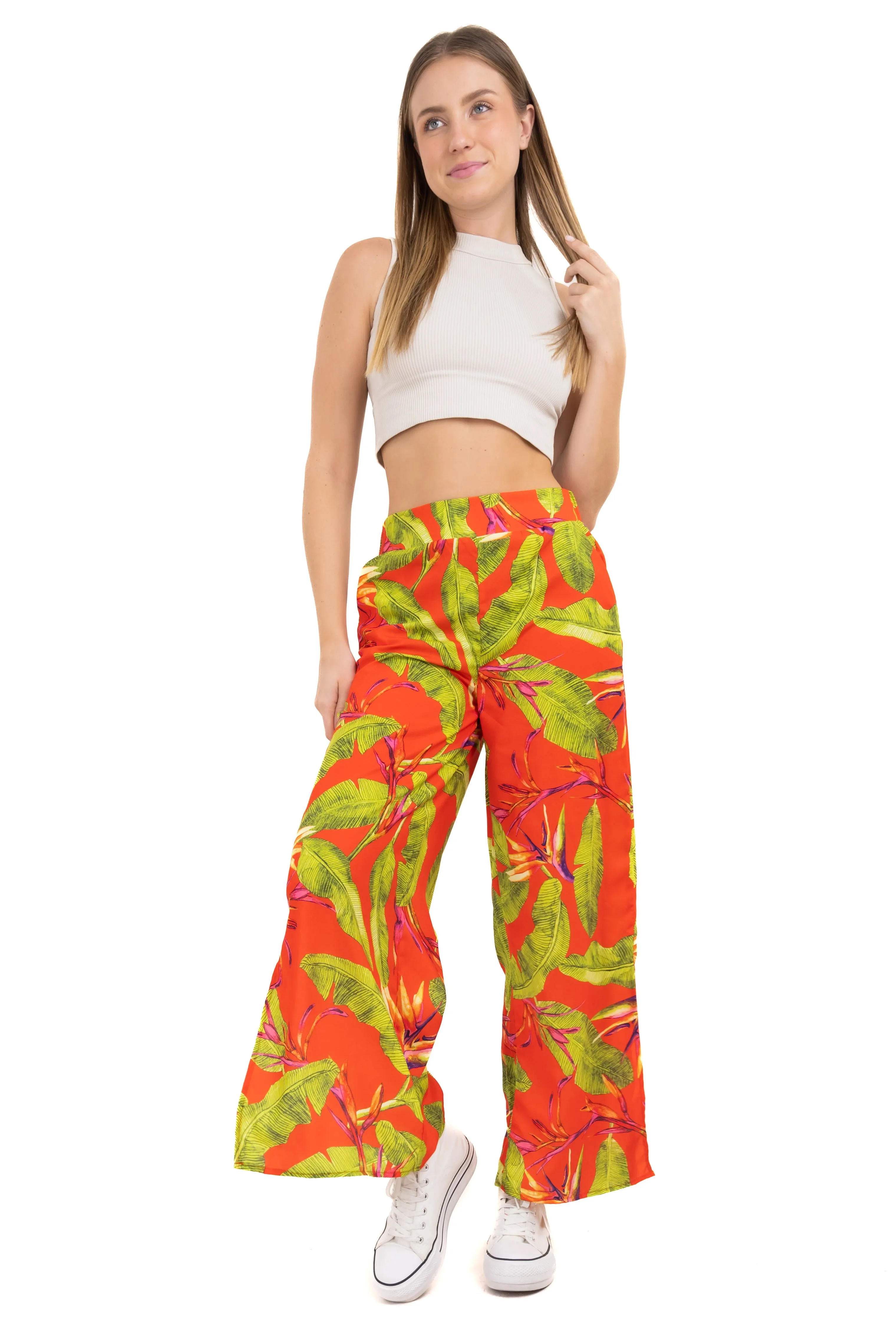 Pantalón wide leg estampado hojas sold by Shasa product image thumbnail 2