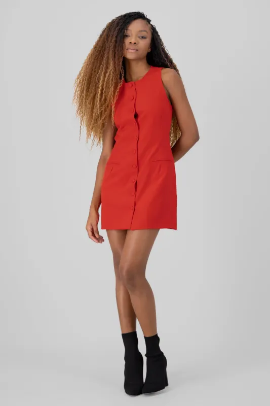 Vestido botones forrados sold by Shasa