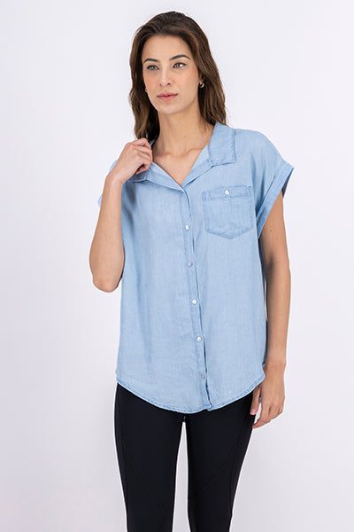 Camisa denim manga amplia sold by Shasa