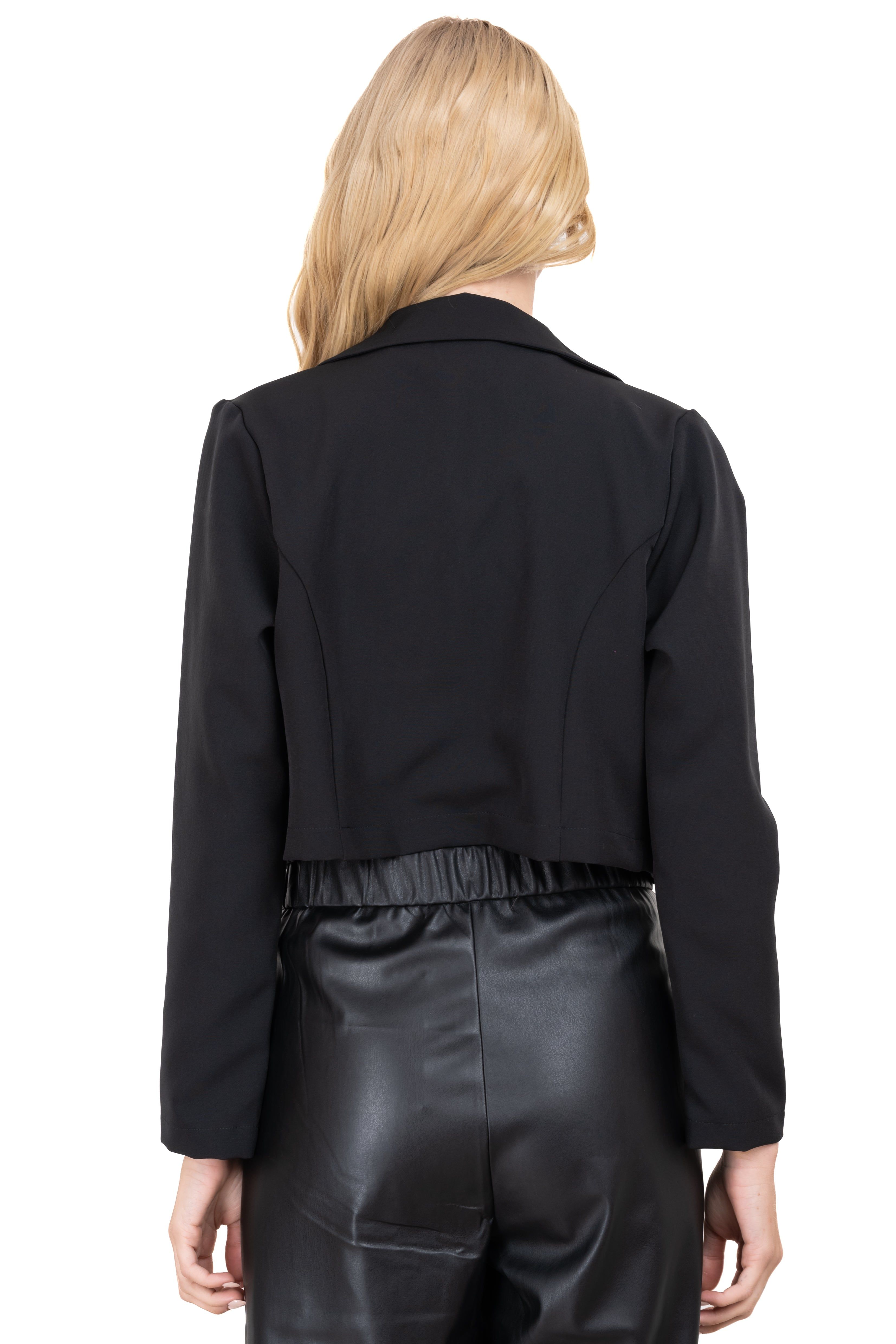 Saco crop cuello solapa sold by Shasa product image thumbnail 4