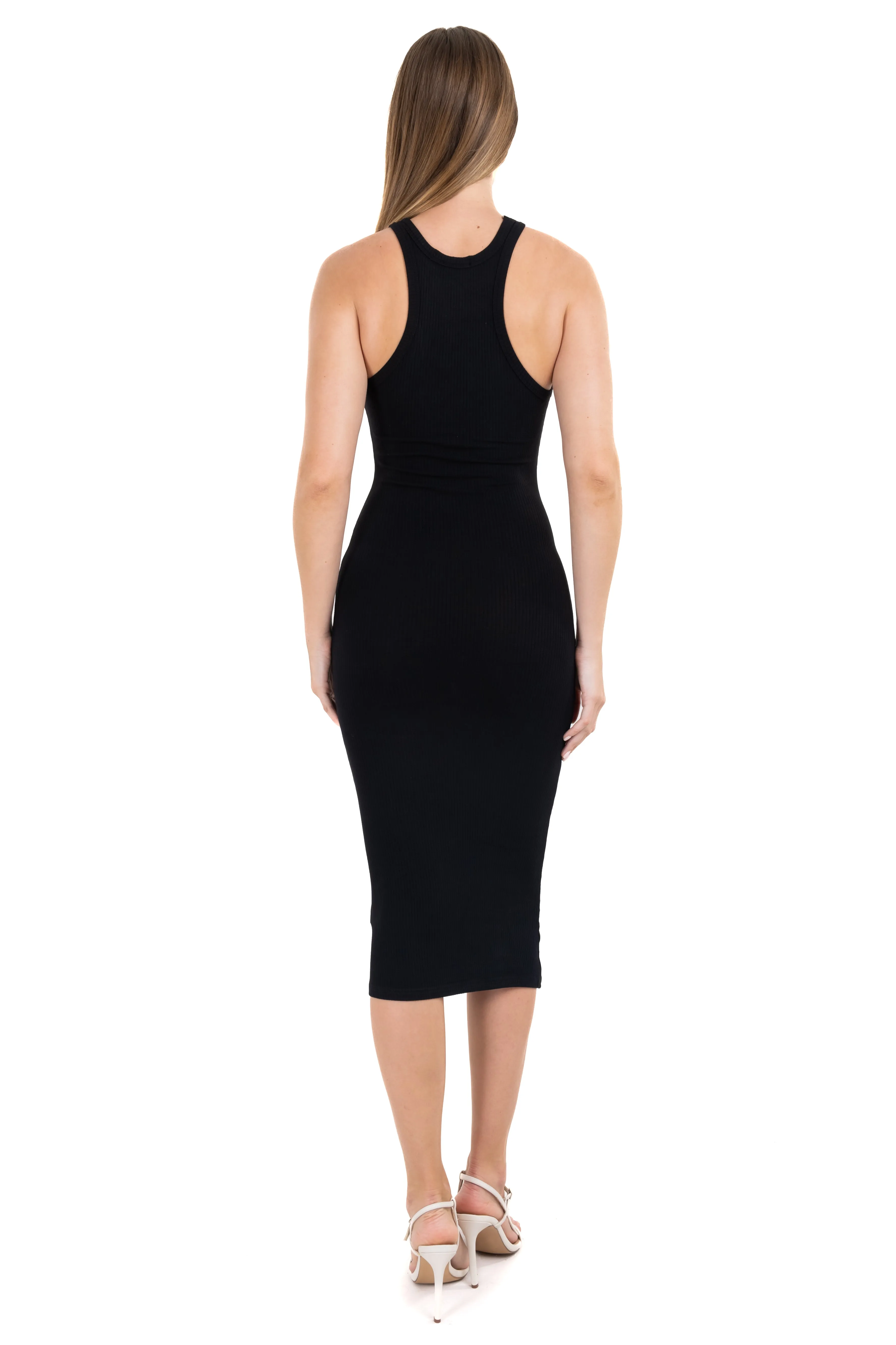 Vestido midi ajustado acanalado sold by Shasa product image thumbnail 4