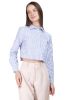 Camisa crop rayas bolsillos doble sold by Shasa