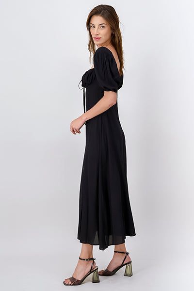 Vestido midi manga abullonada abertura sold by Shasa product image thumbnail 4